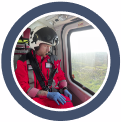 Air Ambulance, Paramedic specialist, ECG course, Silas, Houghton, critical care