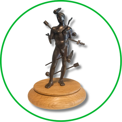 Wound Man; Medieval Bronze Statuette Awarded to Trauma Care Fellows
