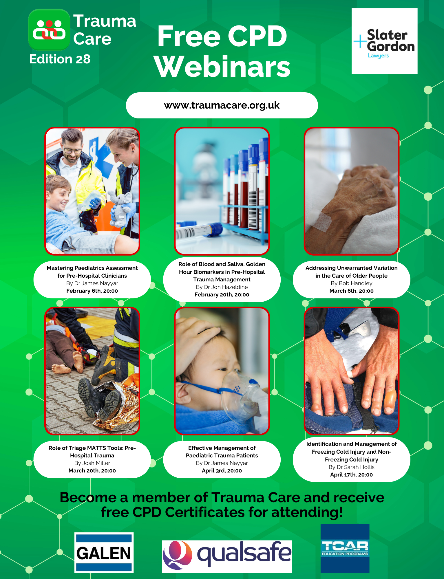 CPD, CPD Poster, Webinar, Trauma Care, Medical Education