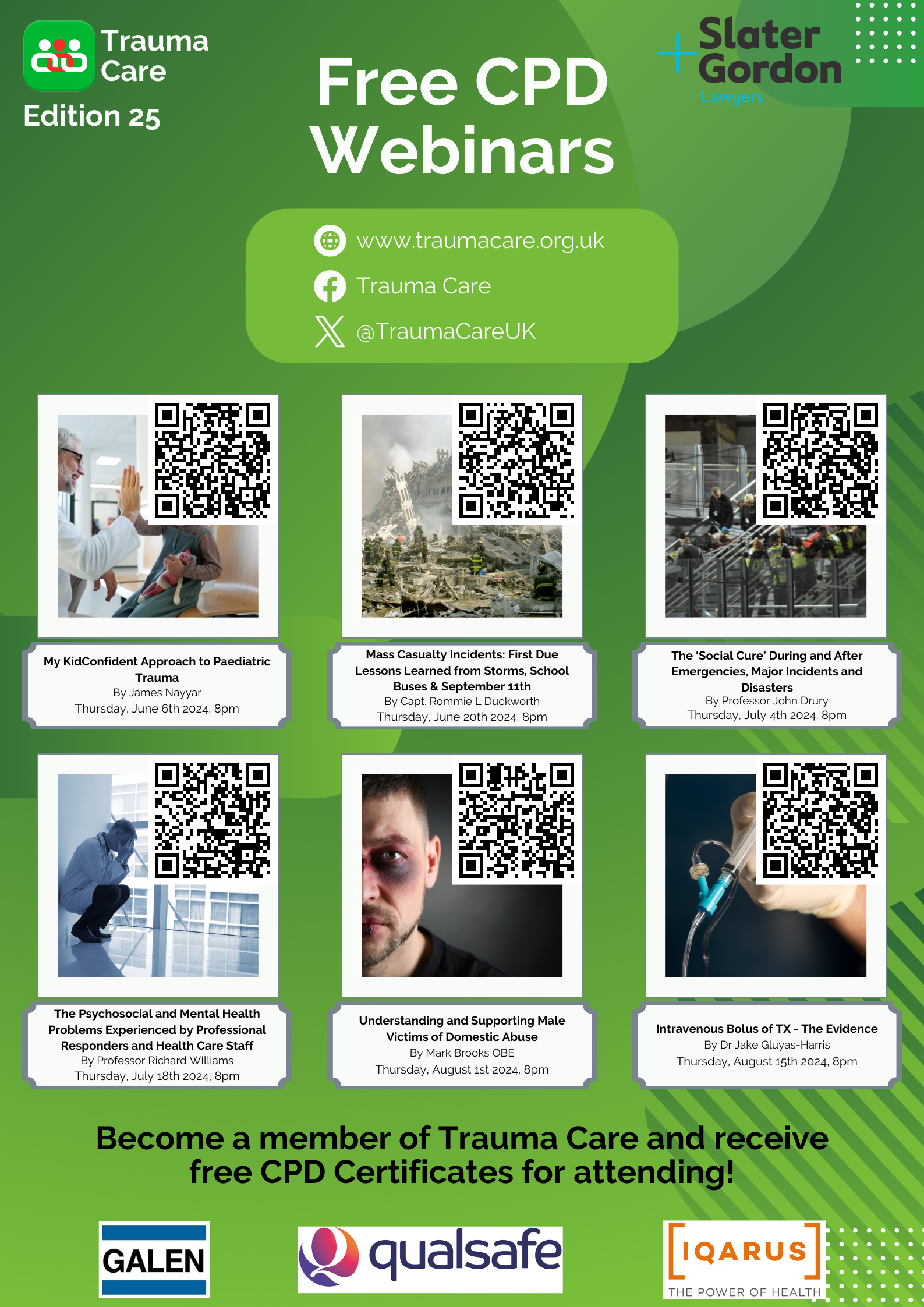 CPD, CPD Poster, Webinar, Trauma Care, Medical Education