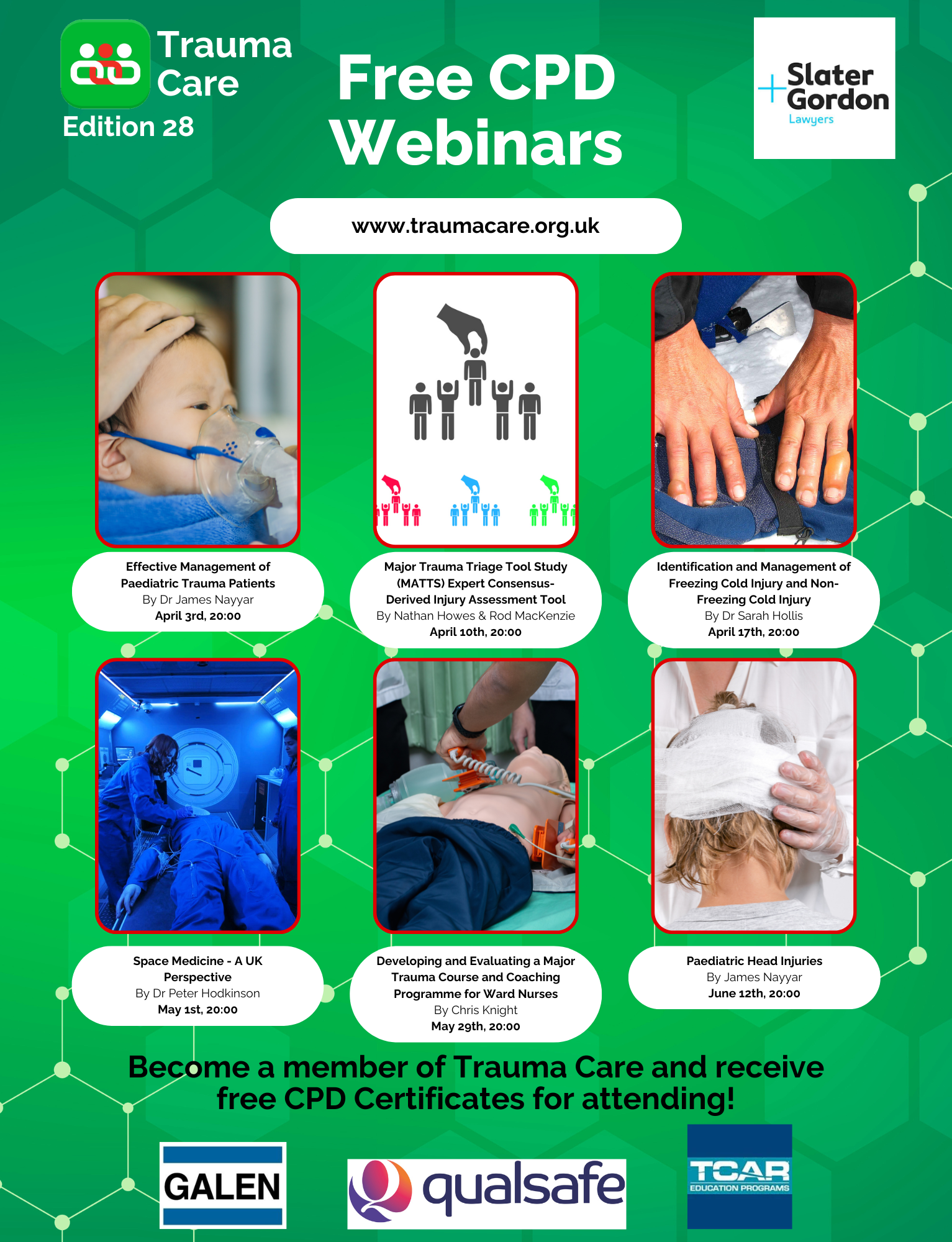 CPD, CPD Poster, Webinar, Trauma Care, Medical Education