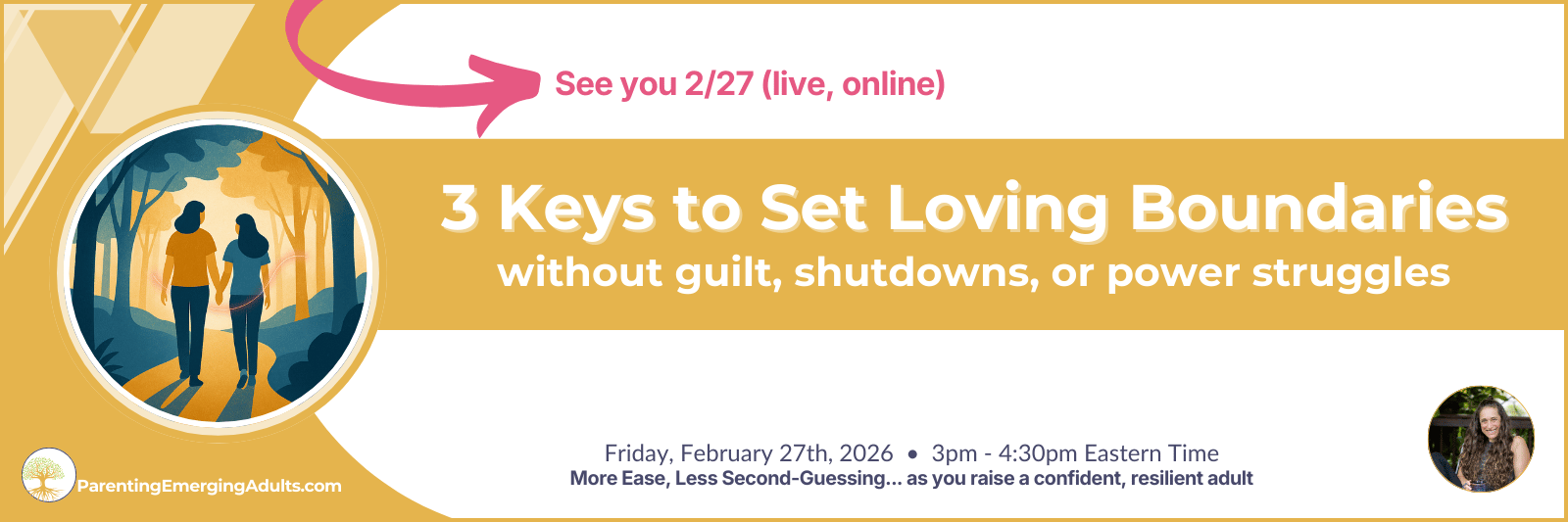 Live. Online. Register to reserve your spot.