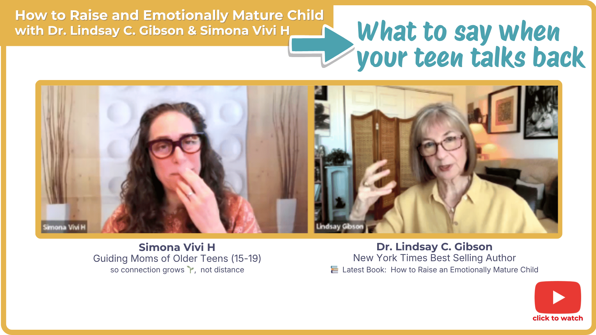 What to Say when your Teen Talks Back
