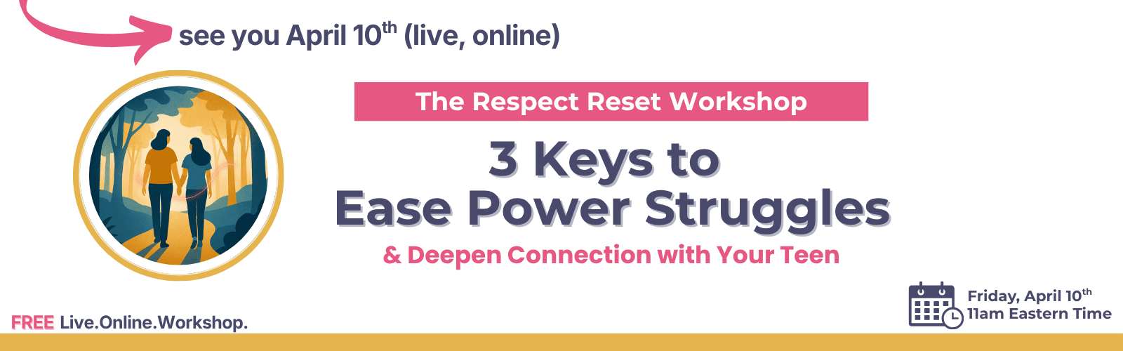 Live. Online. Register to reserve your spot.