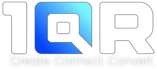 1QR logo - Create. Connect. Convert.
