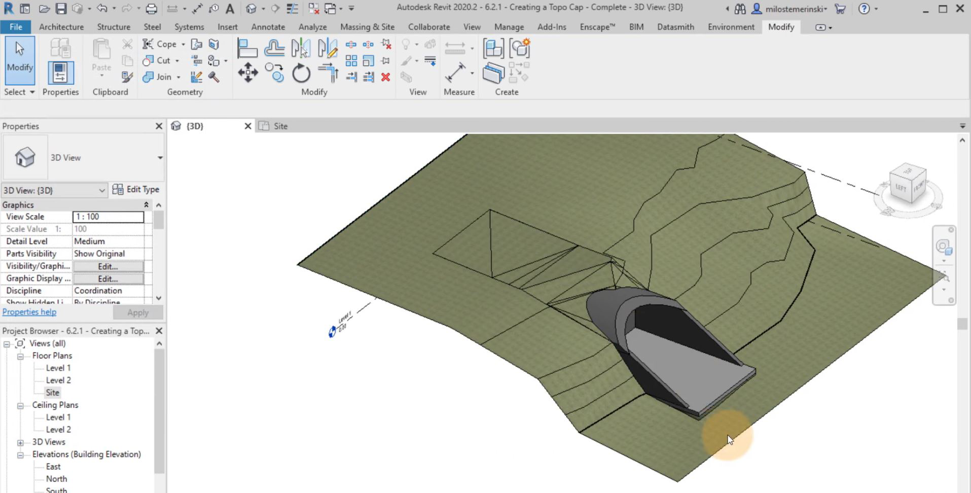 profondità vista dettaglio revit