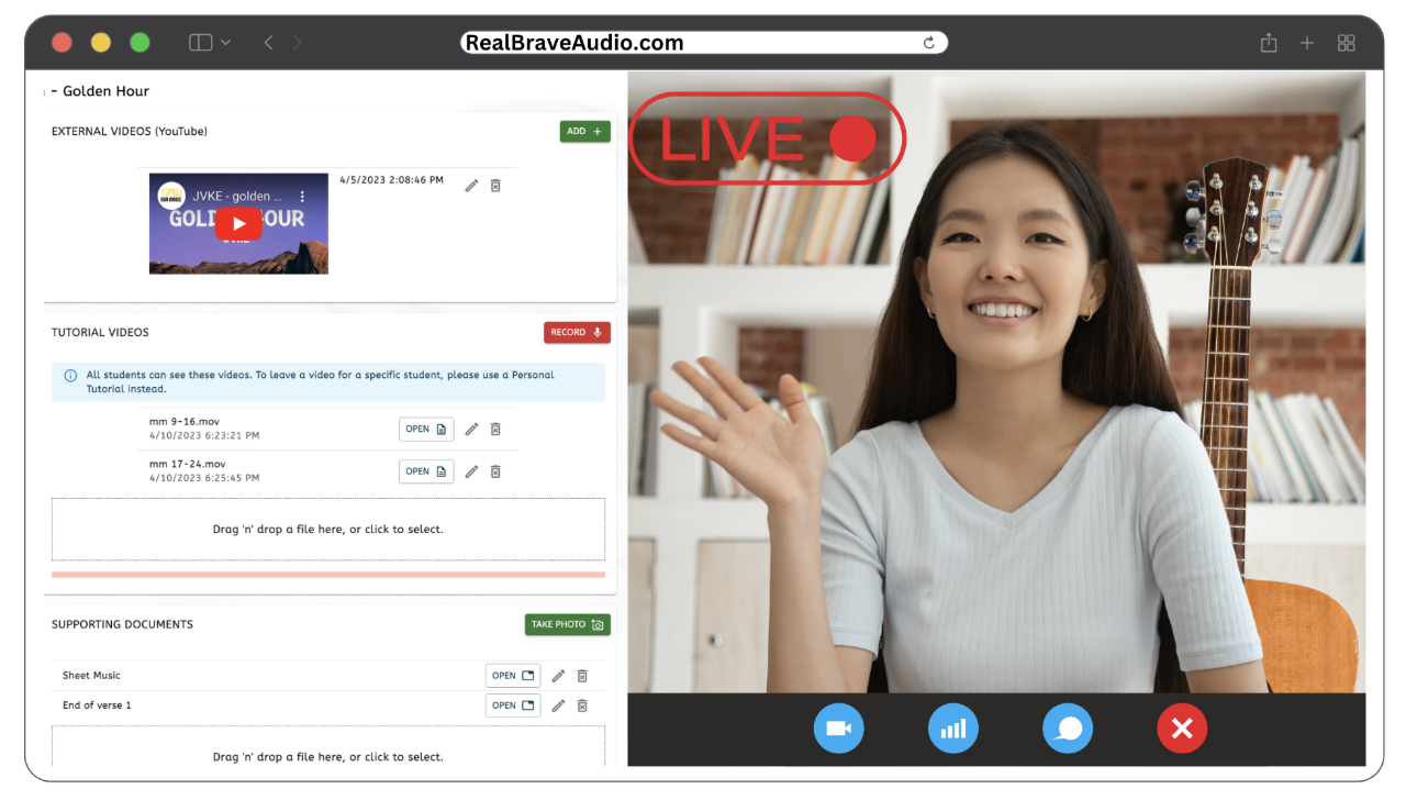 1-1 Virtual Lessons Online On Our Platform