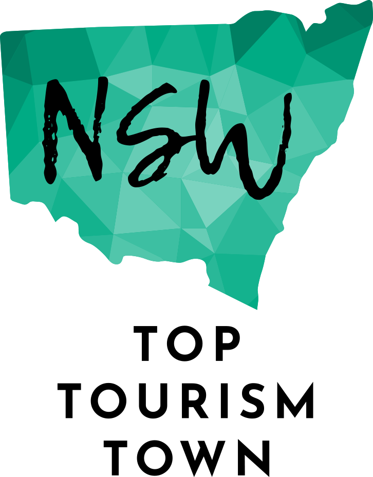NSW Top Tourism Town Awards badge