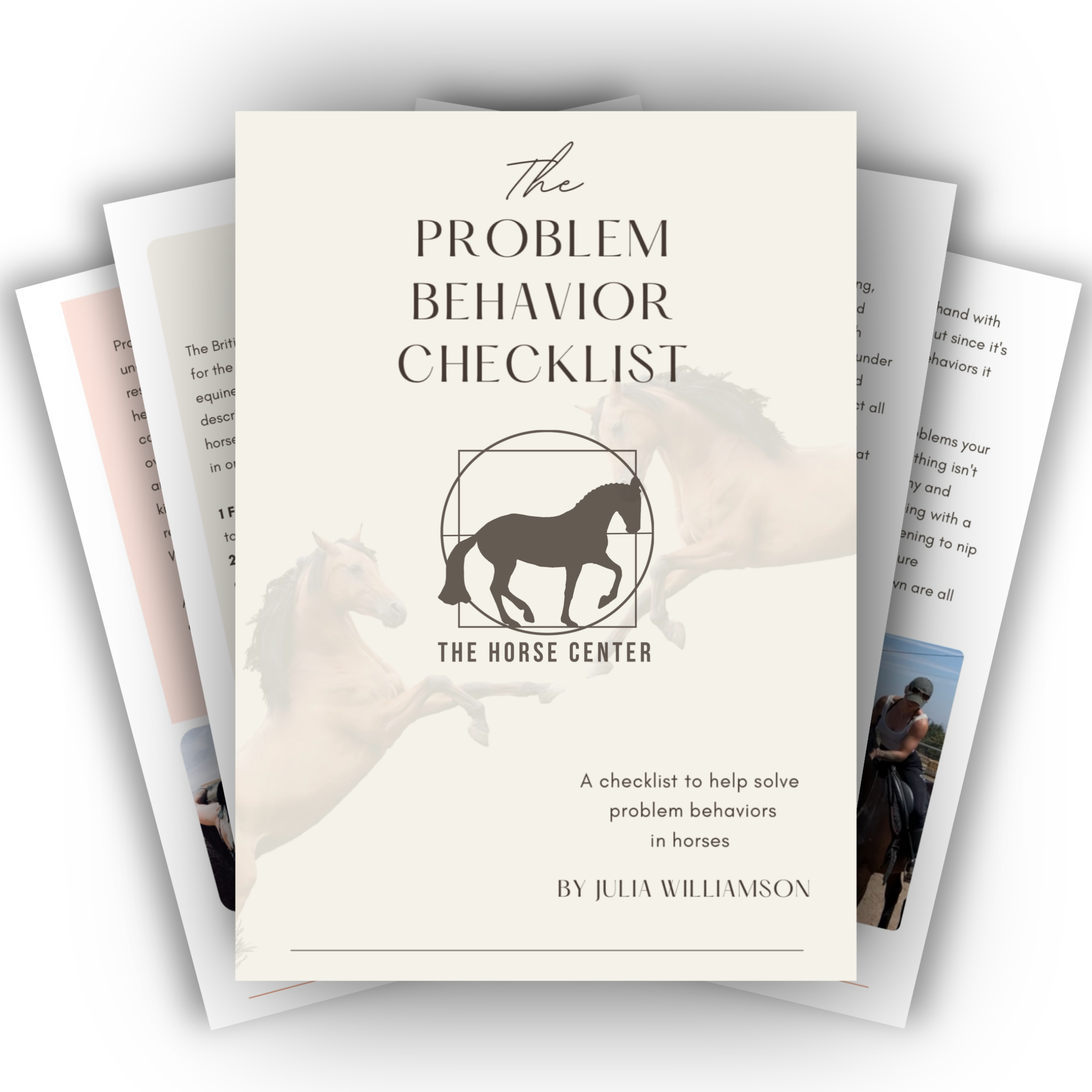 the problem behavior checklist by Julia Moran and the Horse Center