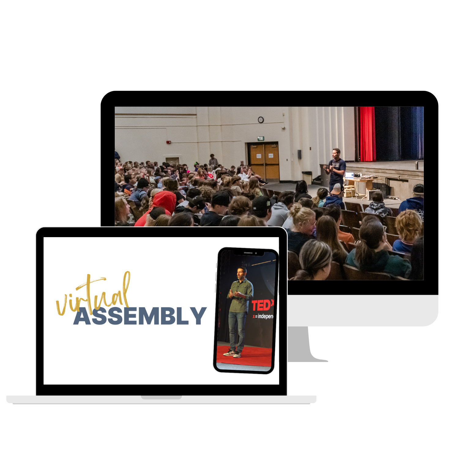 Teen school assembly virtual