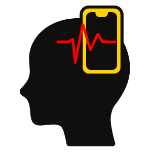 Social media addiction icon