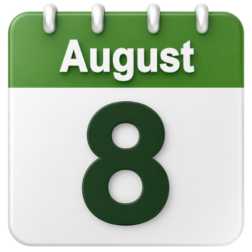 August 8-10