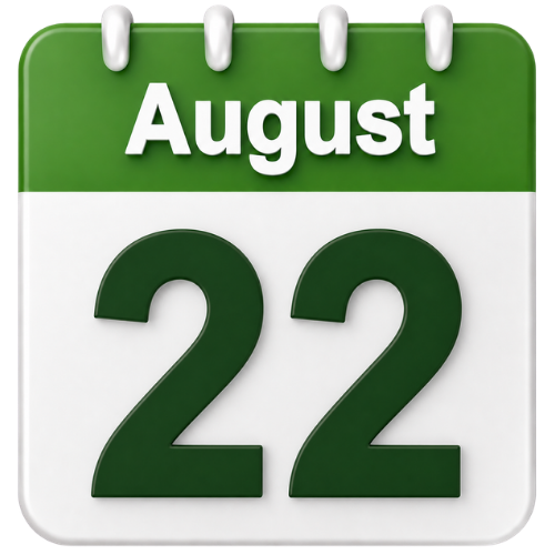 august 22