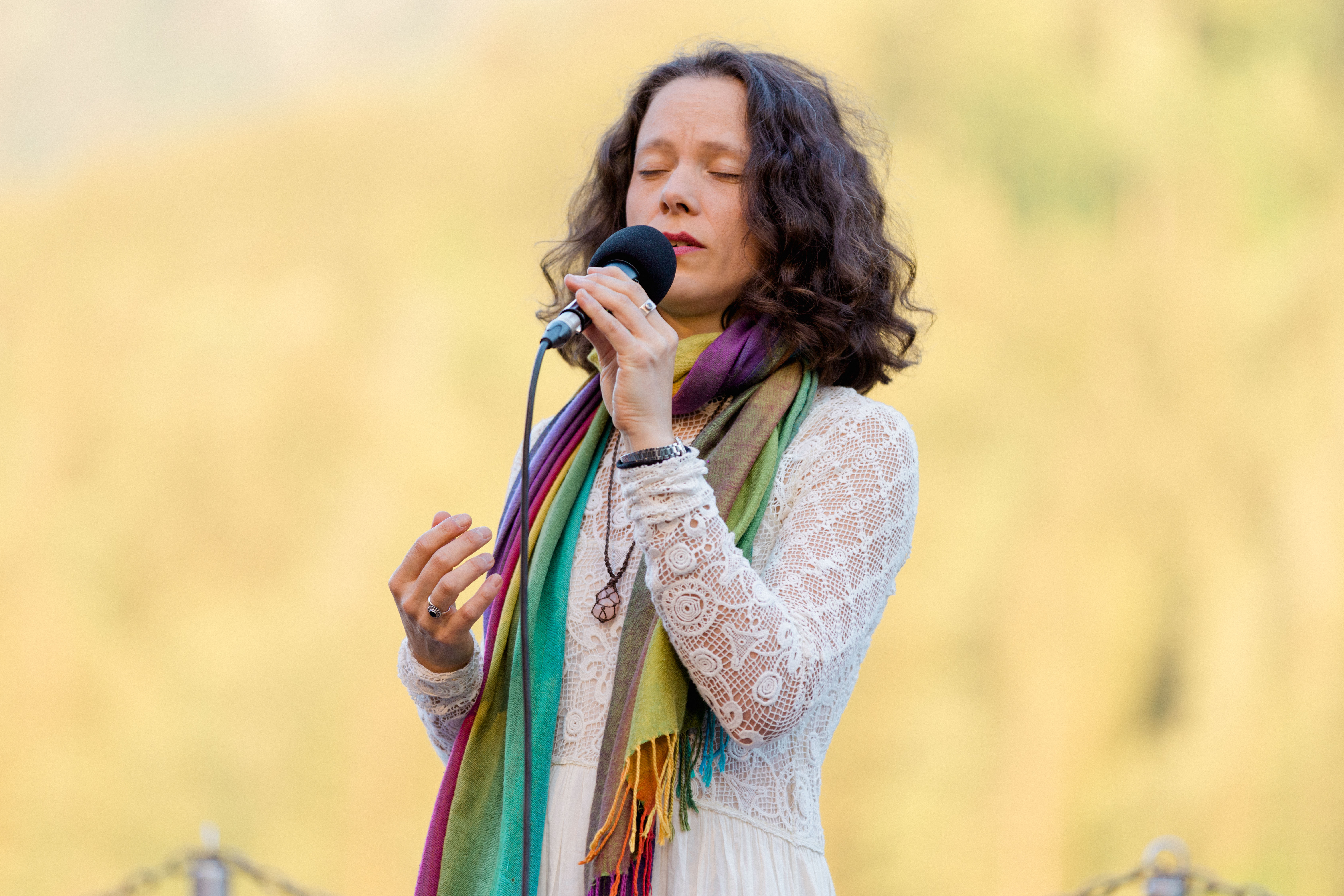 Anna-Maria singing in concert