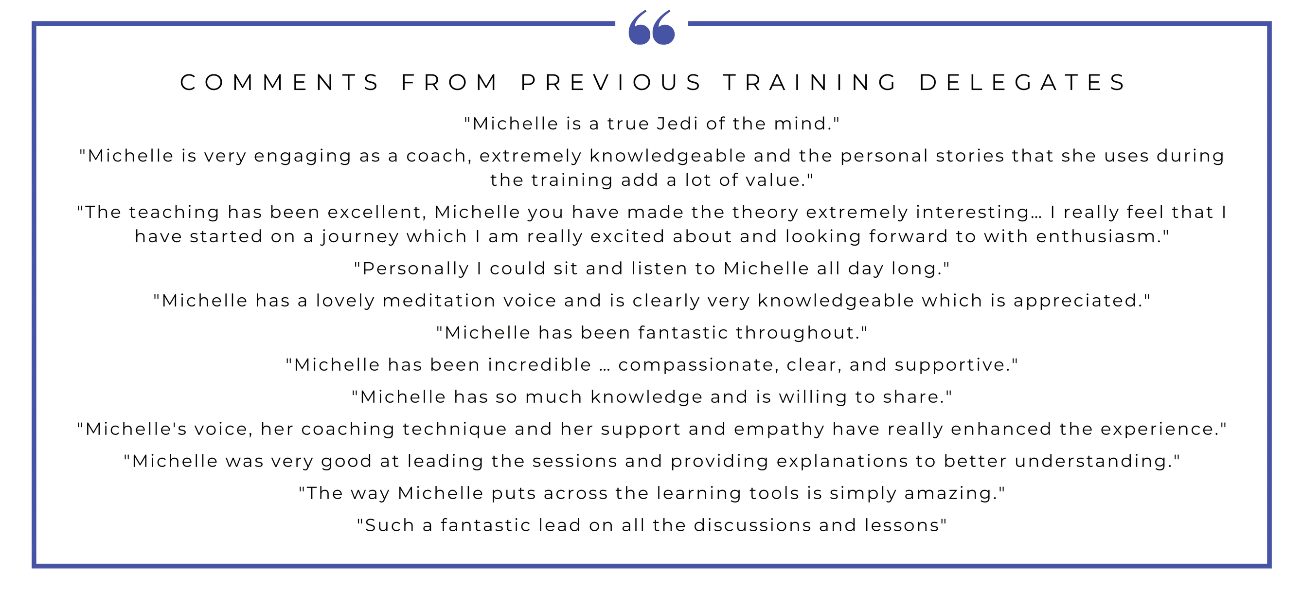 Quotes from Anxiety training and coaching