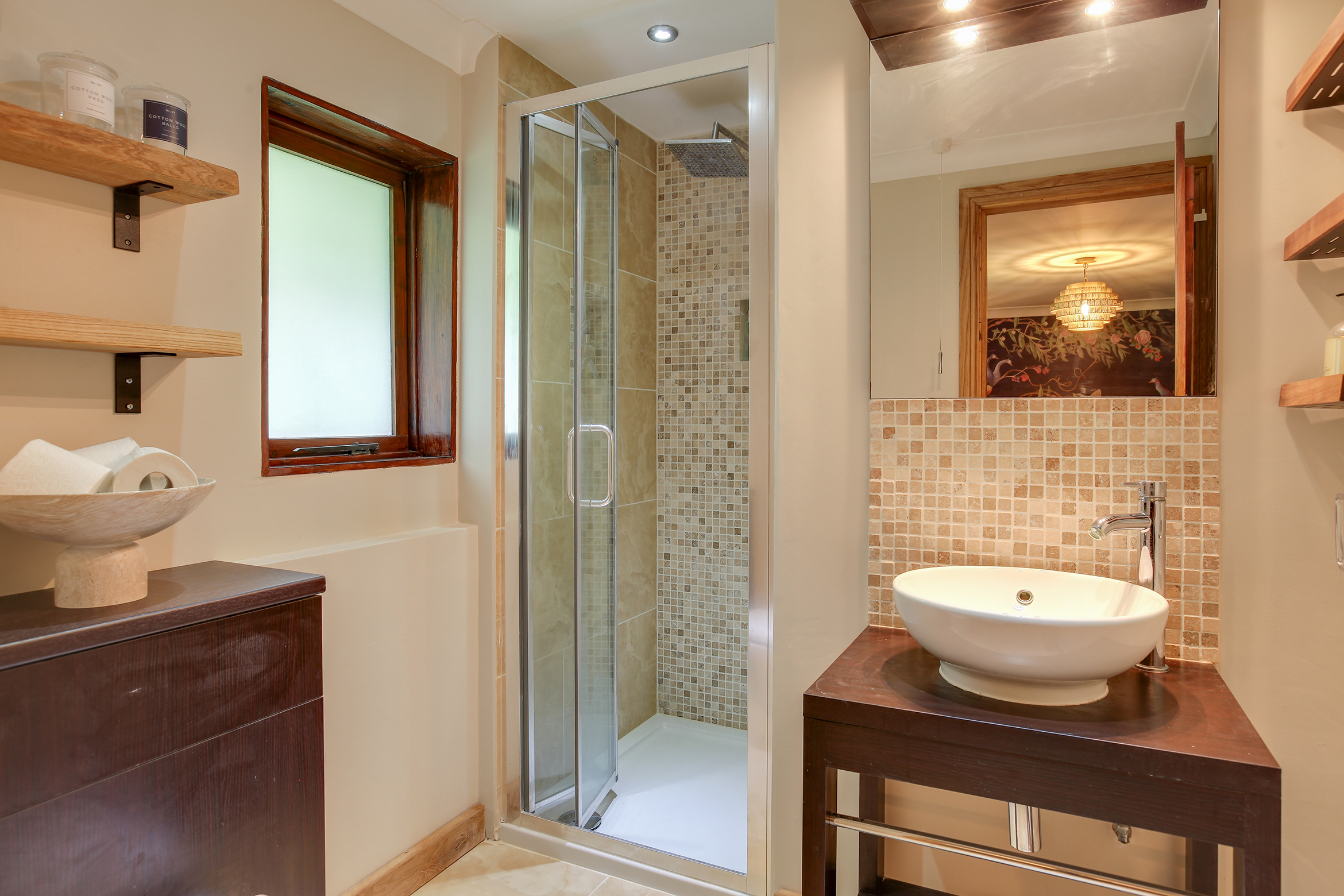 Retreat centre en-suite shower room in rural Essex