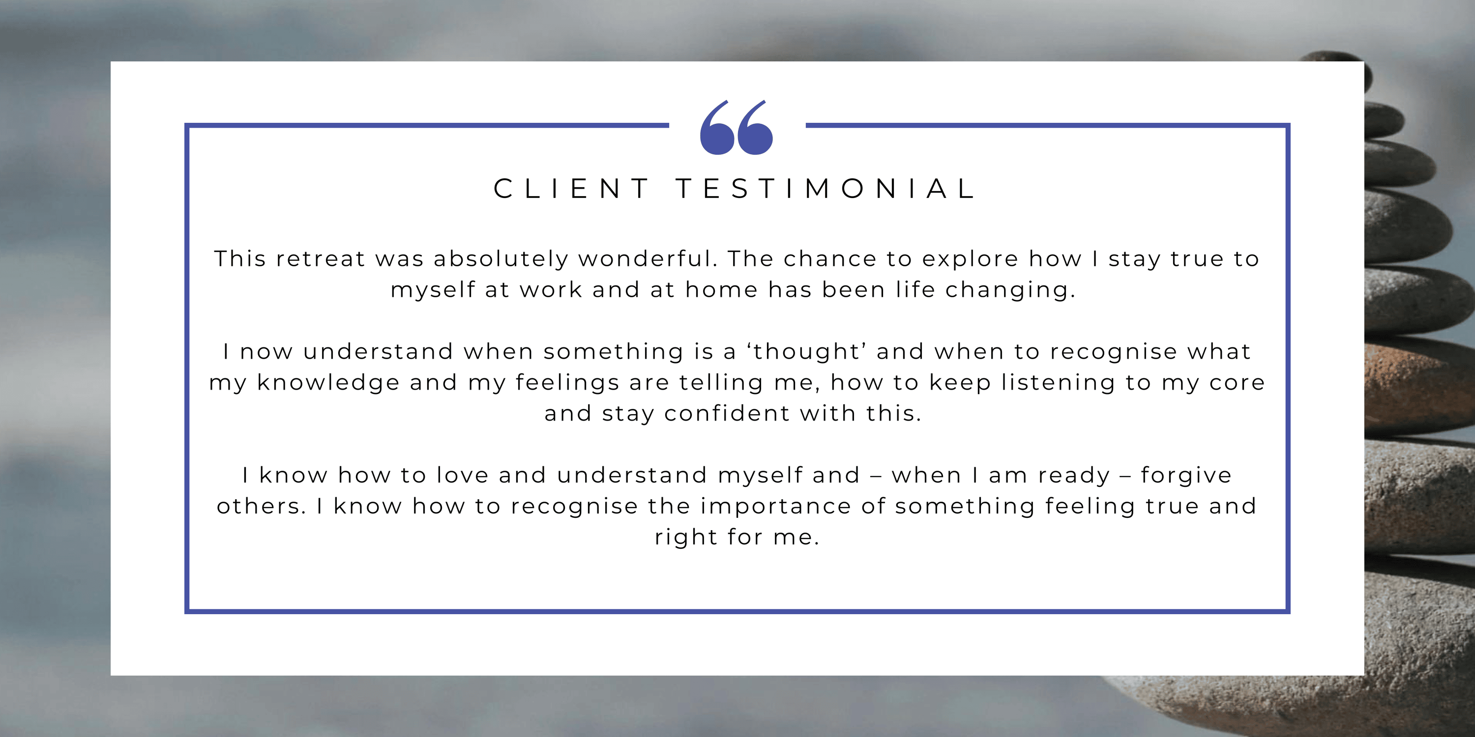 Confidence Retreat Testimonial