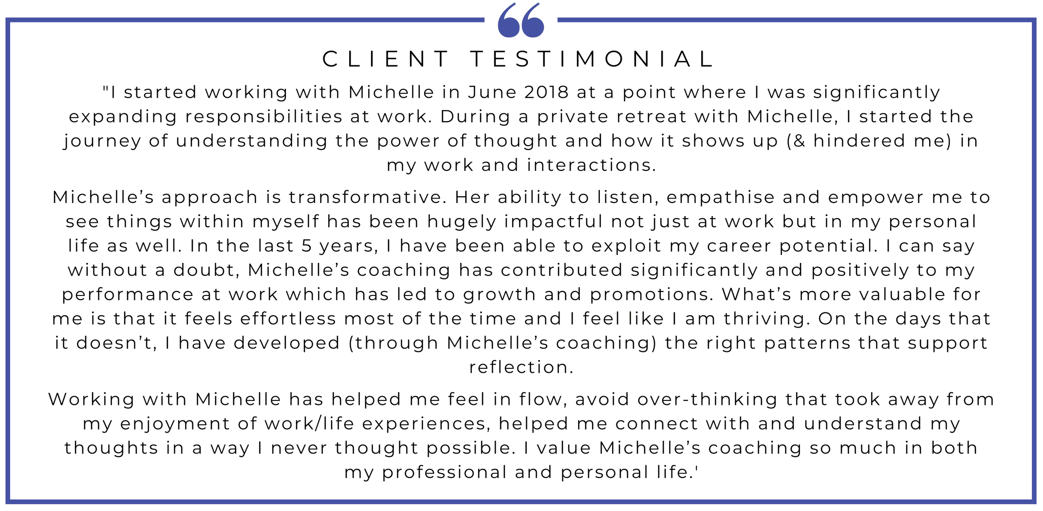 Executive Retreat Testimonial