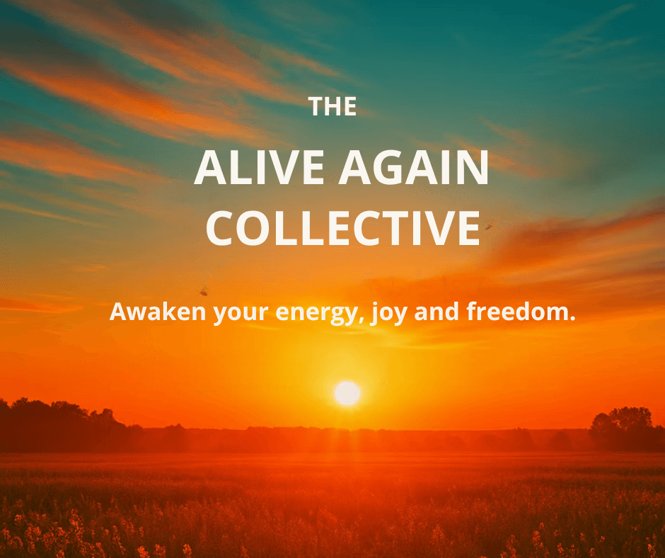 The Alive Again Collective, a community for people on a healing journey.  You do not have to heal alone