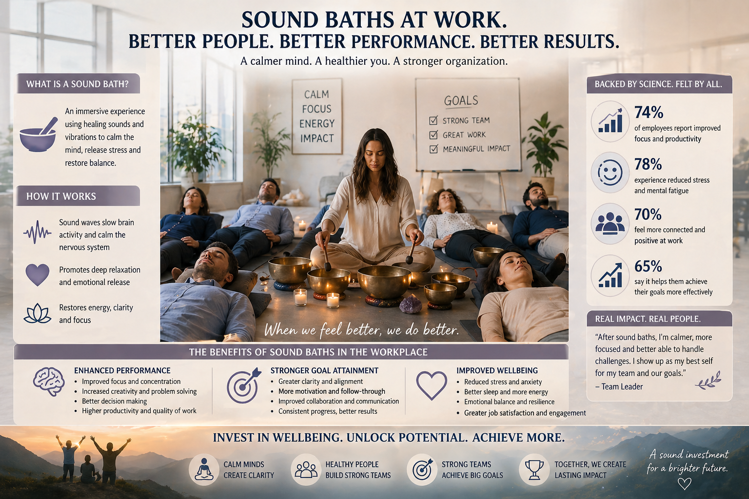 Corporate Sound Baths for Workplaces and Companies