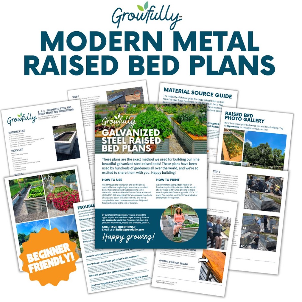 Mockup of raised bed plan pages