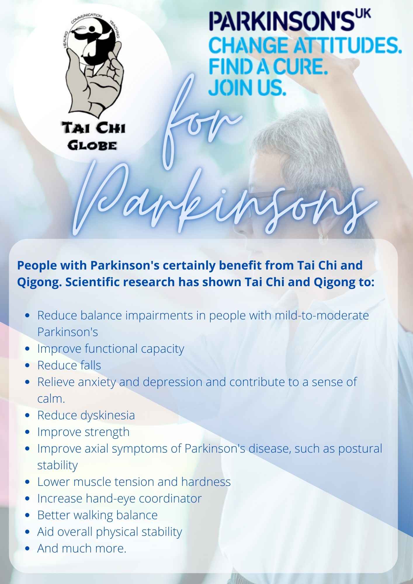 Tai Chi Globe with Parkinsons UK