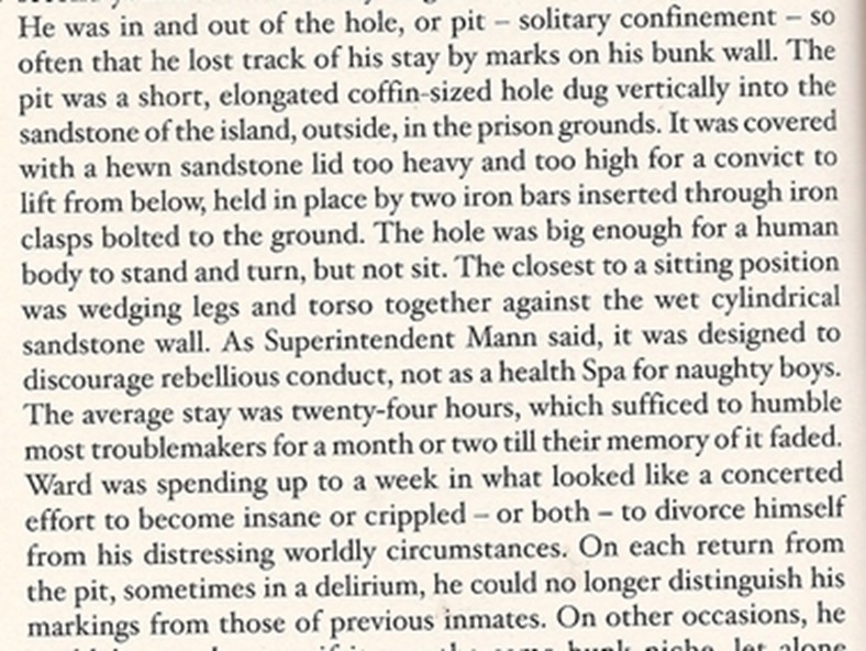 Fred Ward punishments on Cockatoo Island