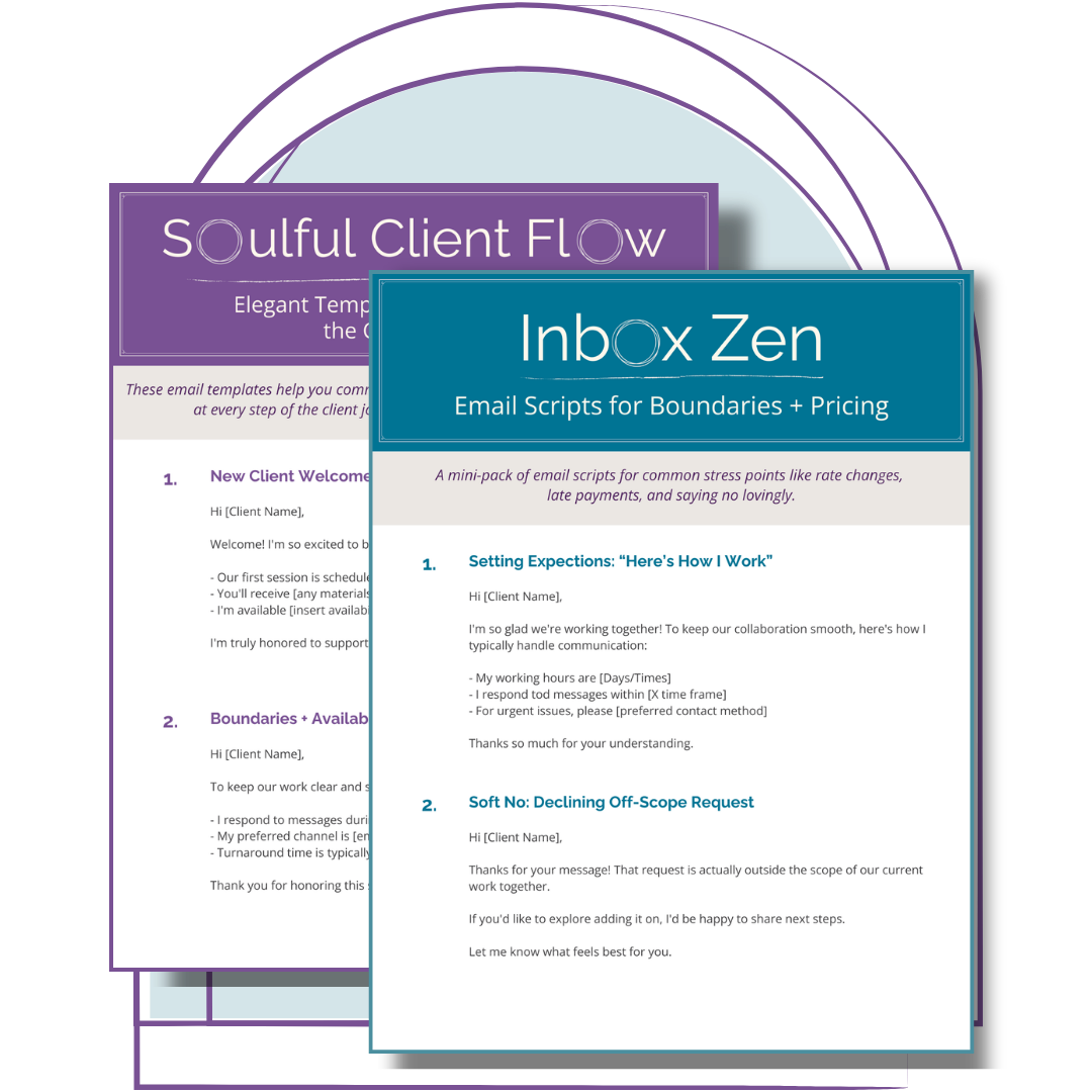 Inbox Zen + Soulful Client Flow